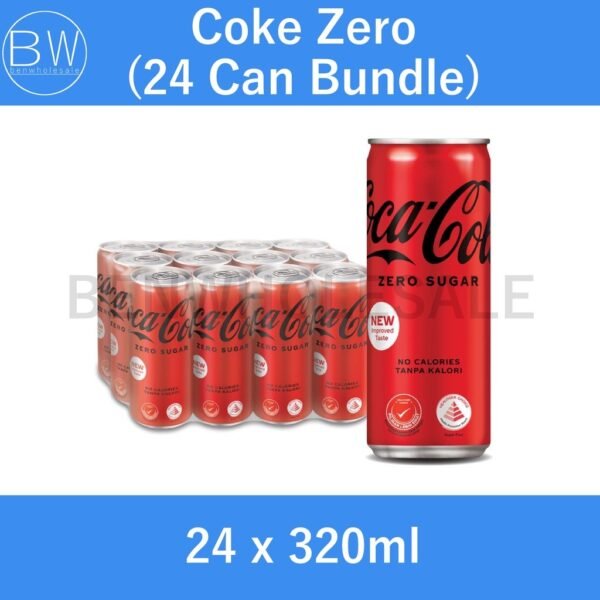 Coca Cola Coke Zero (No Sugar) (24 x 320ML)